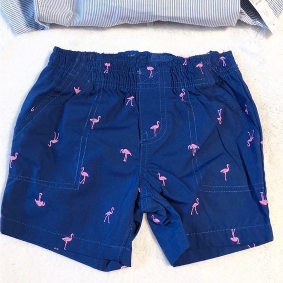 New Boy’s Carter’s 2pc Set- Poplin Shirt & Shorts - Picture 5 of 5